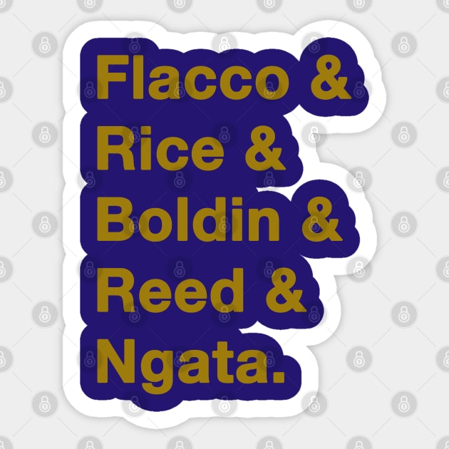 2012 Baltimore Ravens Gold Sticker by IdenticalExposure